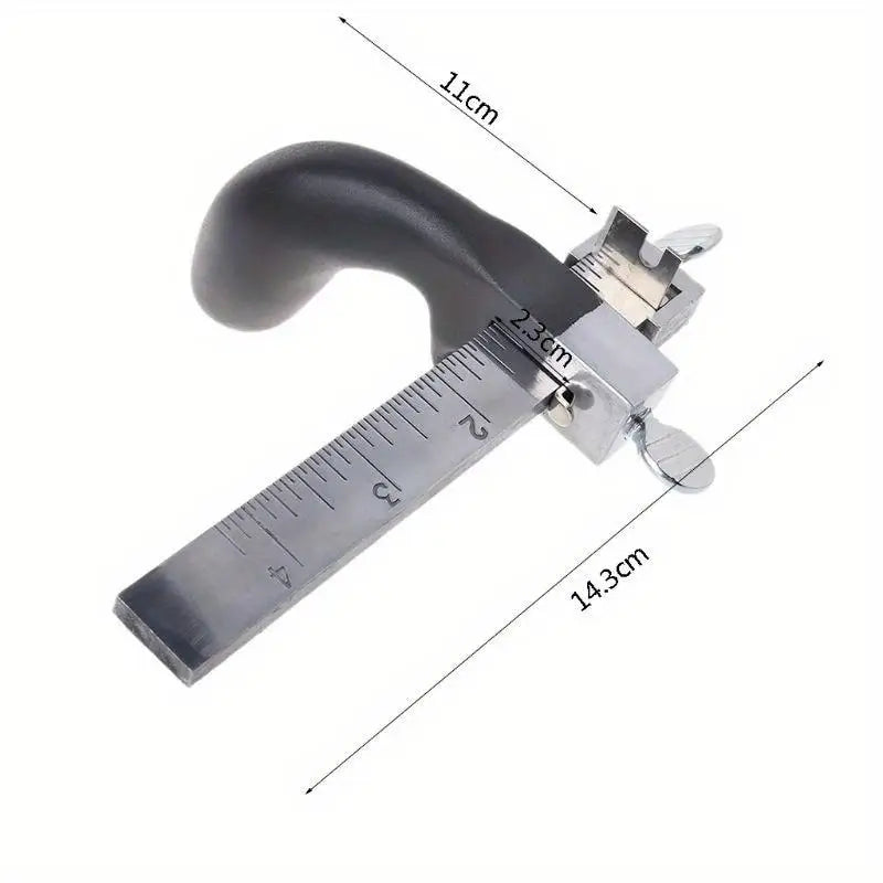 Adjustable Leather Strap Cutter with Two Blades