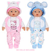 Adorable Animal Print Doll Outfit Set for 16-18 Inch Dolls