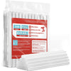 A package of 100 full-size clear hot glue sticks for crafts and repairs.