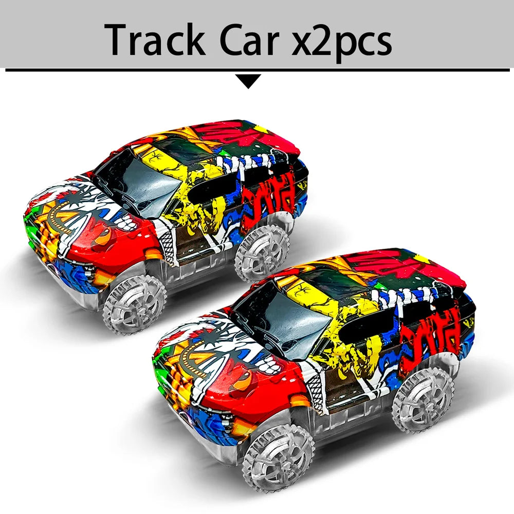 Dino Race Track Toy with Electric Climbing Car