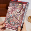 A hand holds a sticker book titled Spooky 3D Scene Sticker Book for Creative Kids featuring colorful illustrations and sticke