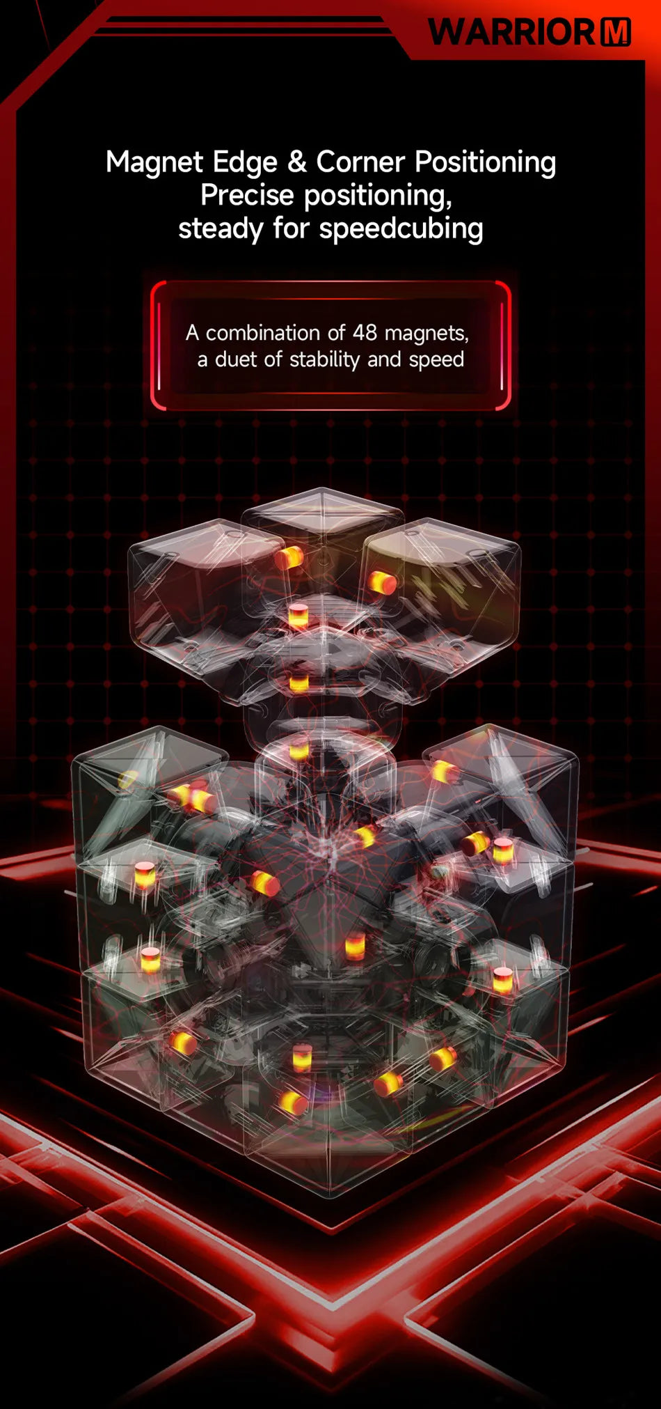 Professional 3x3 Magnetic Speed Cube