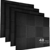 50-Pack Acoustic Foam Panels for Soundproofing and Studio Treatment