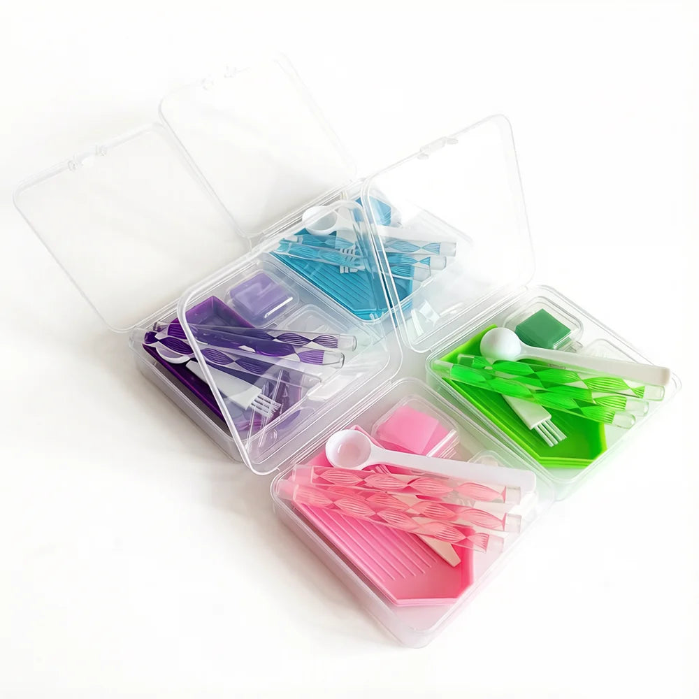 Diamond Painting Tool Kit with Storage Box and Accessories