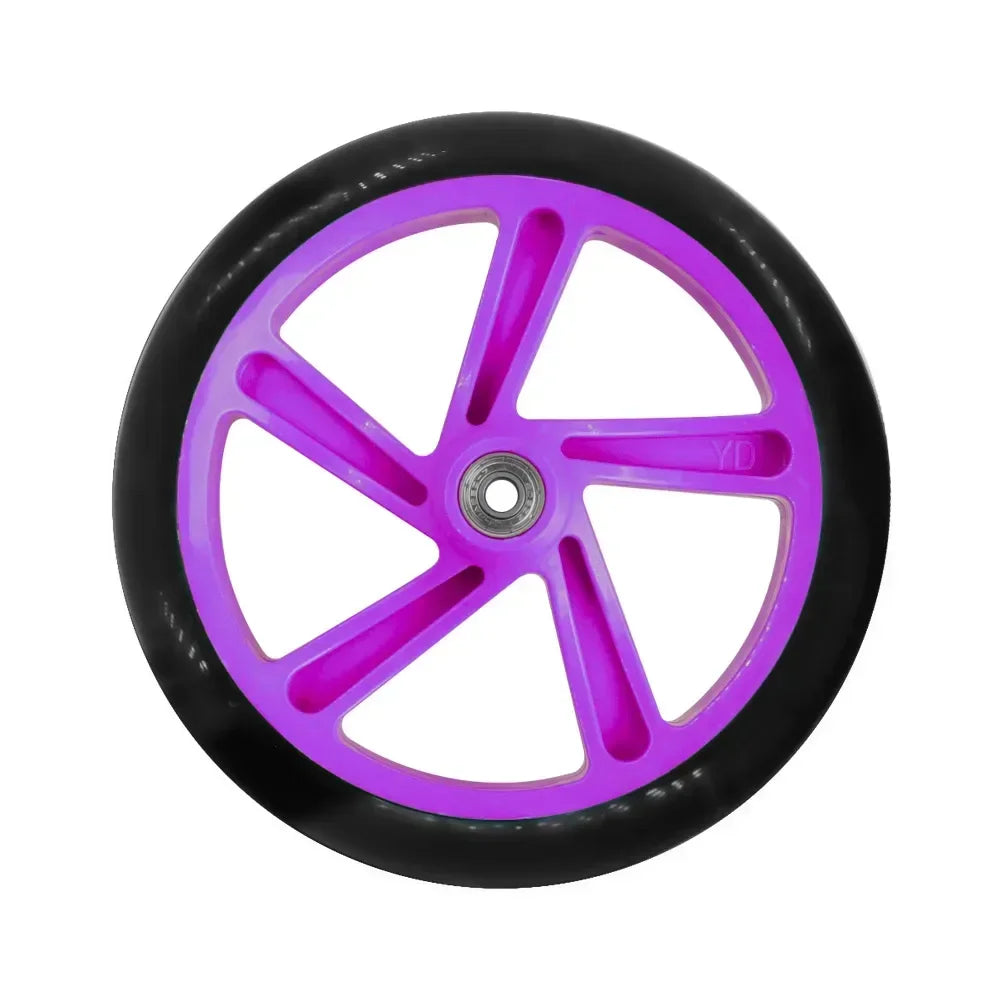 200mm PU Solid Scooter Wheels with ABEC-7 Bearings – Replacement for Razor & Adult Kick Scooters