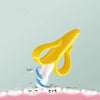 Banana-Shaped Silicone Baby Teether & Training Toothbrush