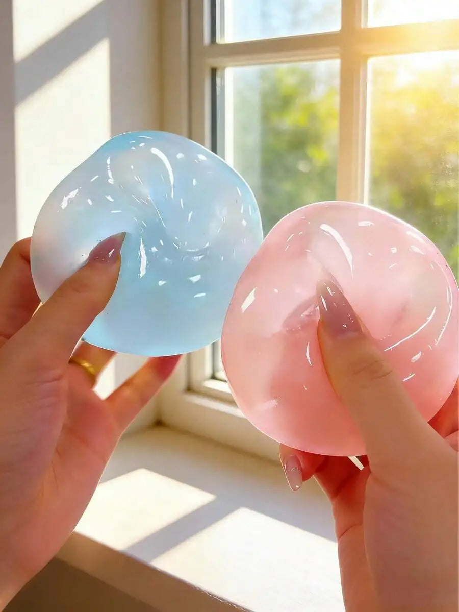 Moldable Stress Relief Squeeze Ball – Slow Rebound Coconut Scent
