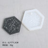 A set of flexible silicone resin molds in black and white, including a hexagonal mold and a clear mold.