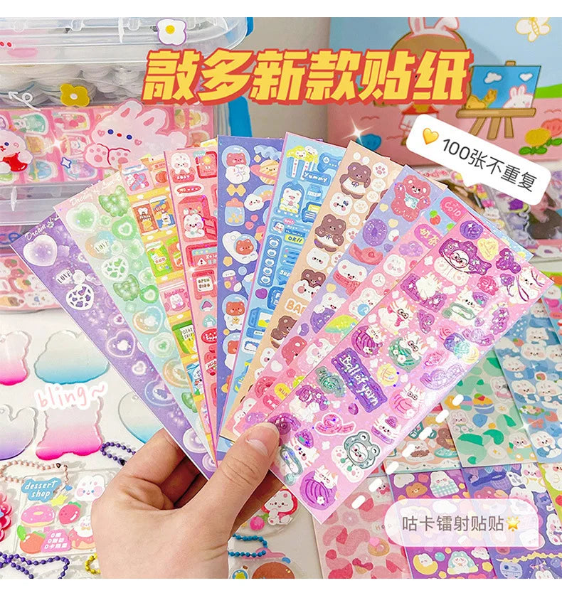 Cute DIY Goo Card Sticker Set for Kids