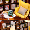 DIY Miniature Wooden Dollhouse Kit with LED Lighting