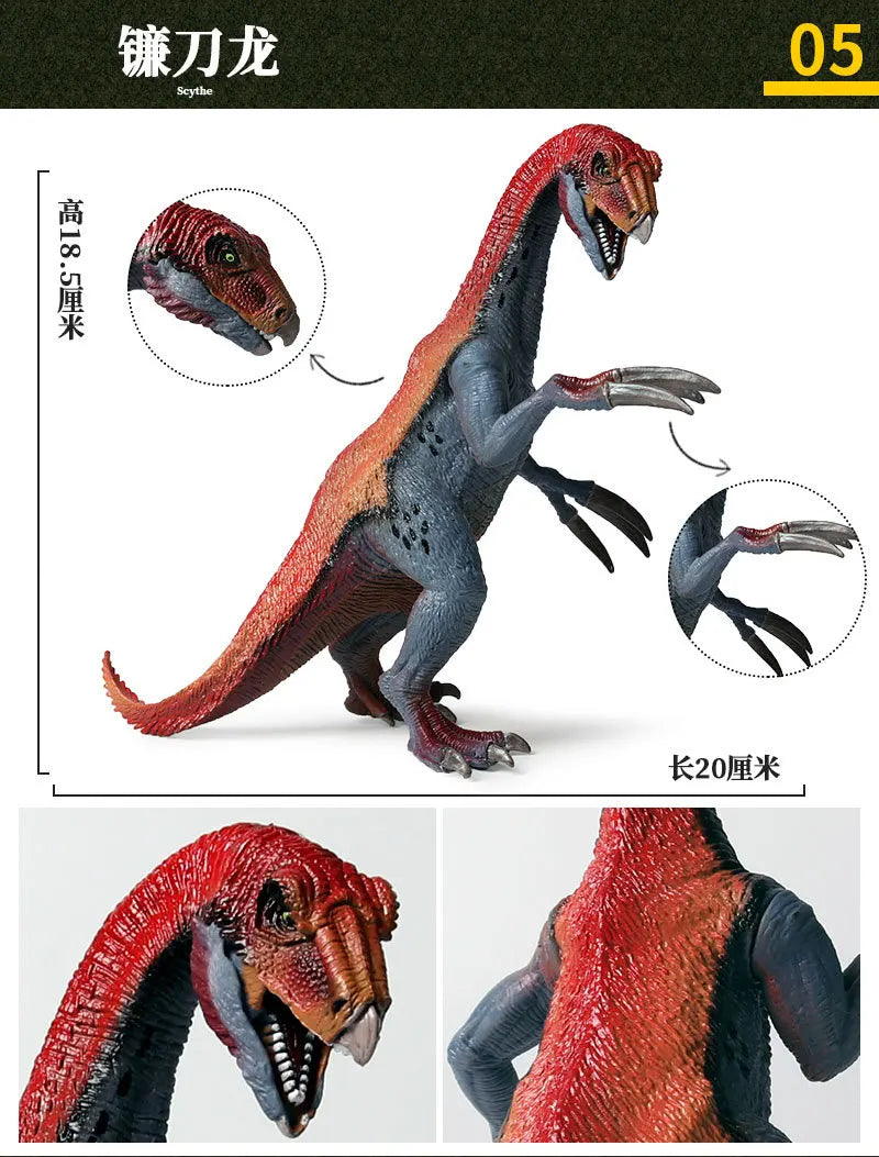 Realistic Dinosaur Figurine Collection for Imaginative Play