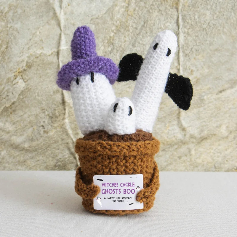 Handmade Crochet Emotional Support Cat Ornament
