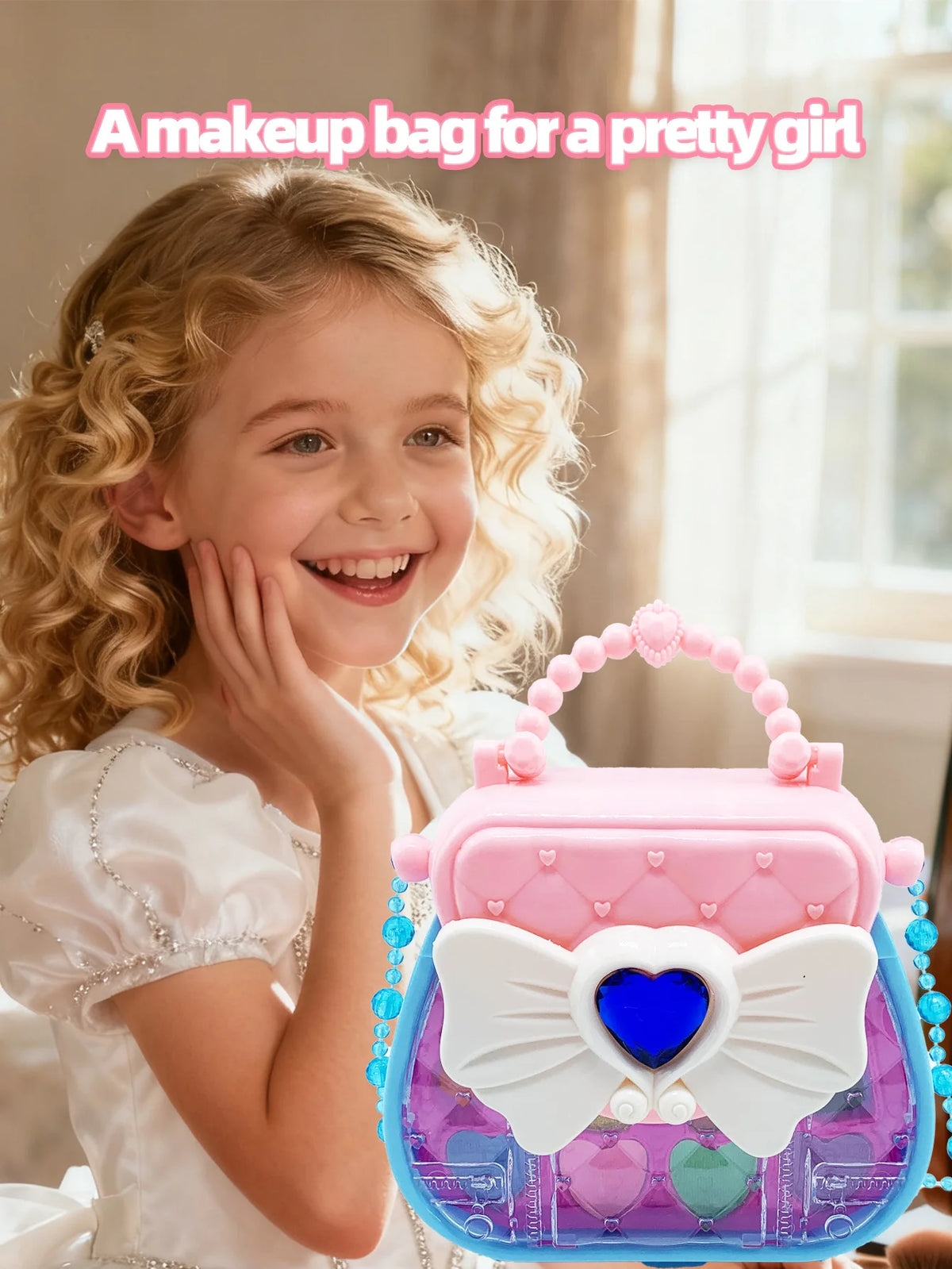 Kids Pretend Play Makeup Cosmetic Set