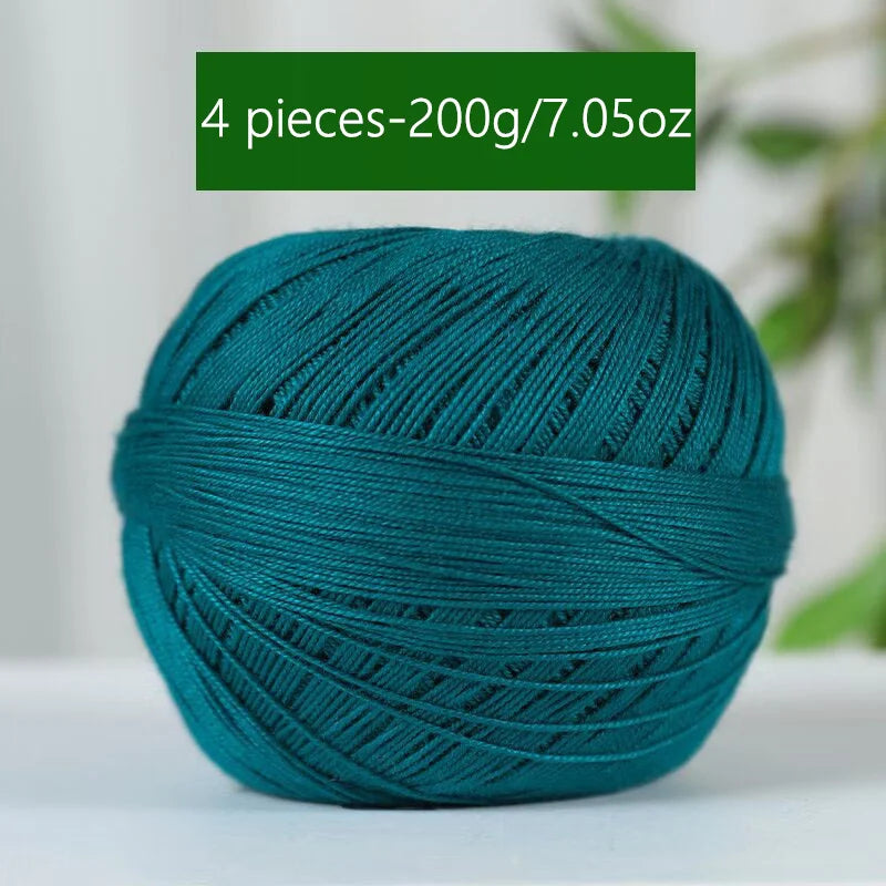 Mercerized Cotton Lace Yarn – Soft, Smooth & Ideal for Summer Knitting
