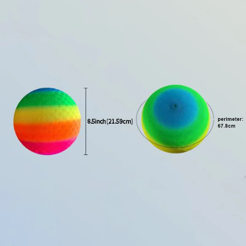 Rainbow Bouncy Kickball for Kids