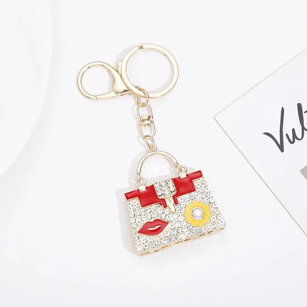 Crystal Rhinestone Handbag Keychain