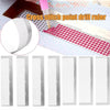 Stainless steel cross stitch point drill ruler showing various sizes and patterns for diamond painting