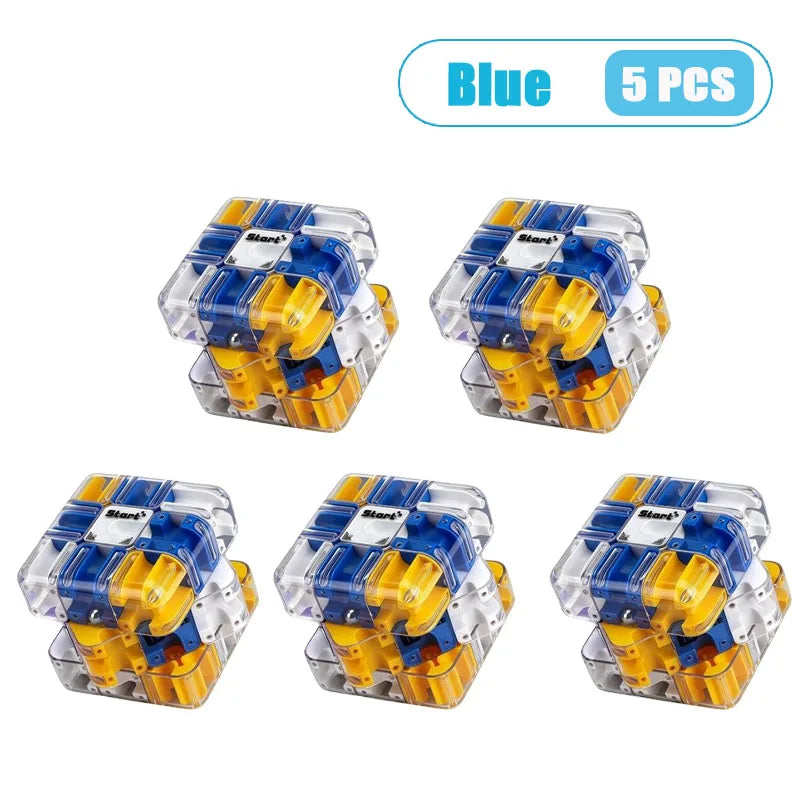 3D Rolling Ball Maze Cube Puzzle Toy