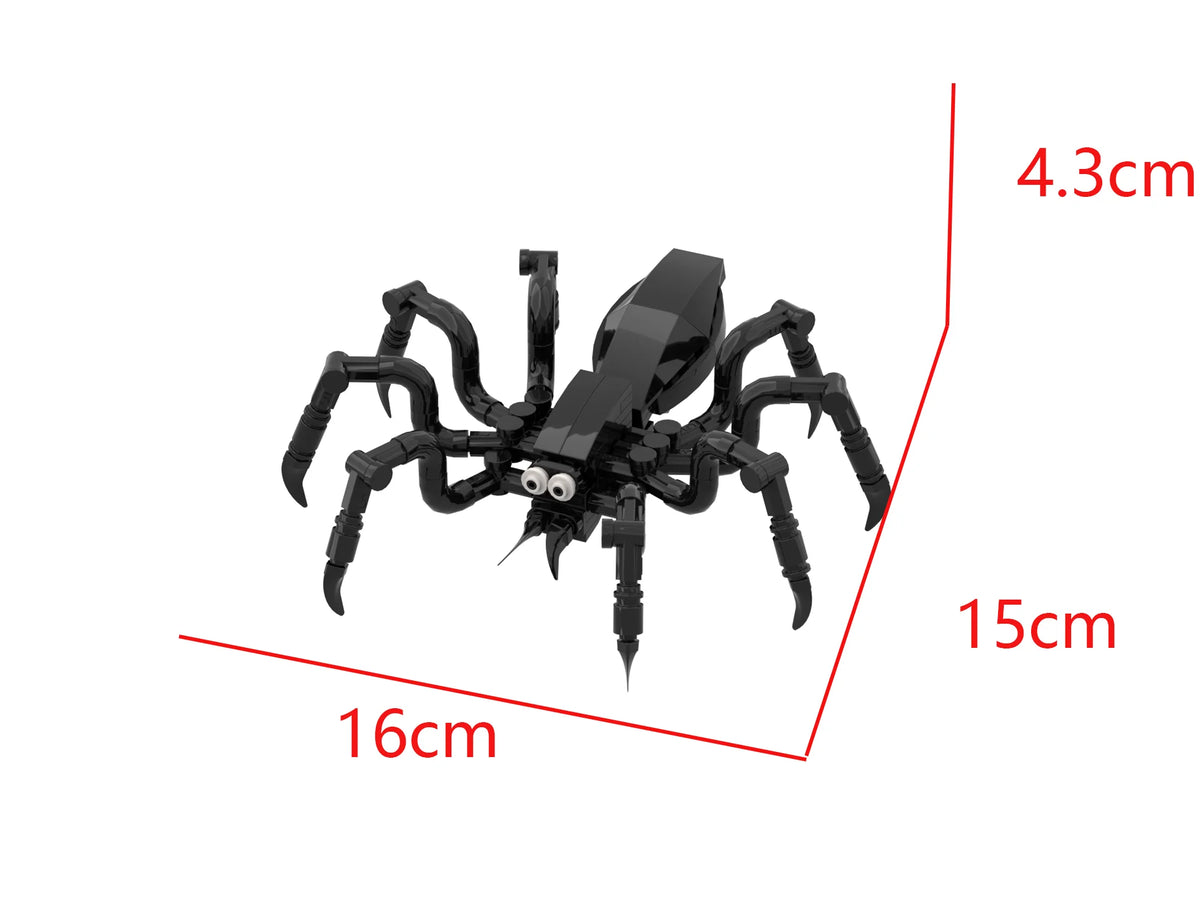 Building Block Kit: Black Spider Model