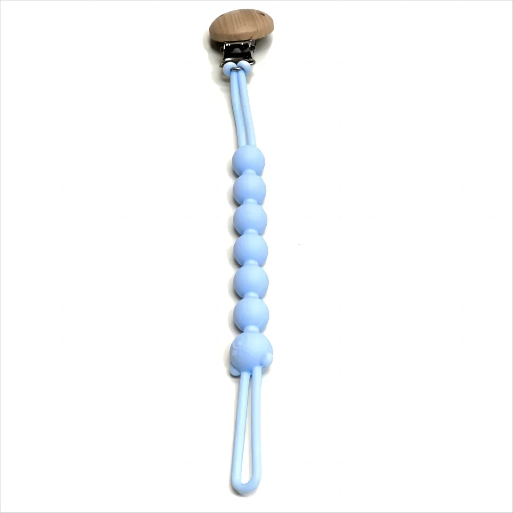 Baby Pacifier Clip with Silicone Teething Beads