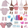 Fashion Doll Outfit Set with Hat, Jumpsuit, and Socks