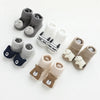 A collection of adorable cartoon animal non-slip cotton socks for babies and toddlers in various neutral tones.