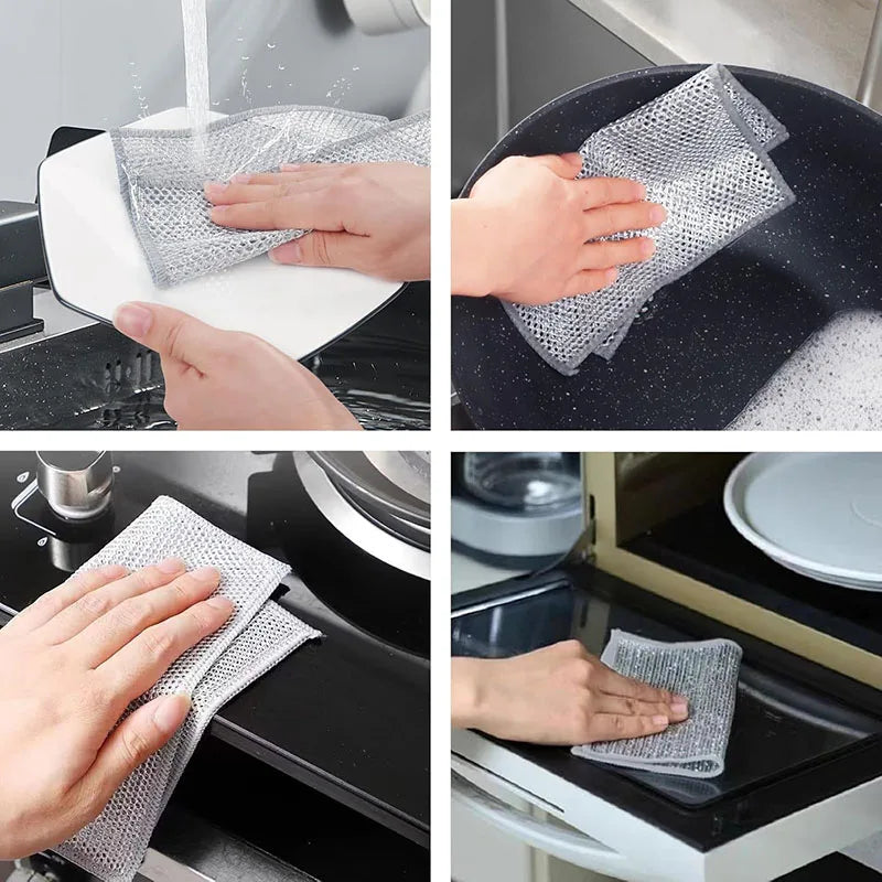 Non-Scratch Reusable Cleaning Pads for Pots, Pans & Surfaces