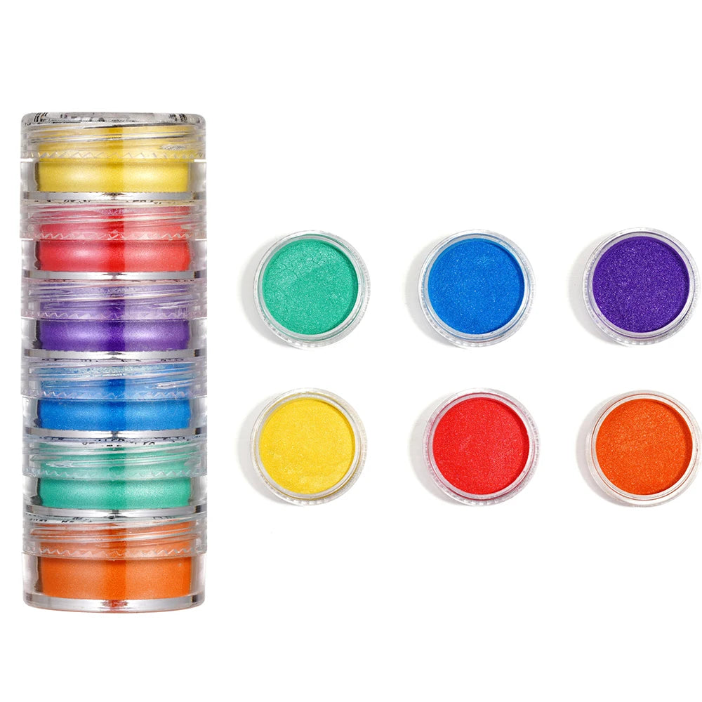 Pearlescent Epoxy Resin Pigment Powder Set (6 Colors)
