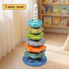 Rainbow Twist & Stack Nesting Rings Toy for Toddlers