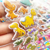 40 Mixed Puffy Animal & Cartoon Sticker Pack for Kids