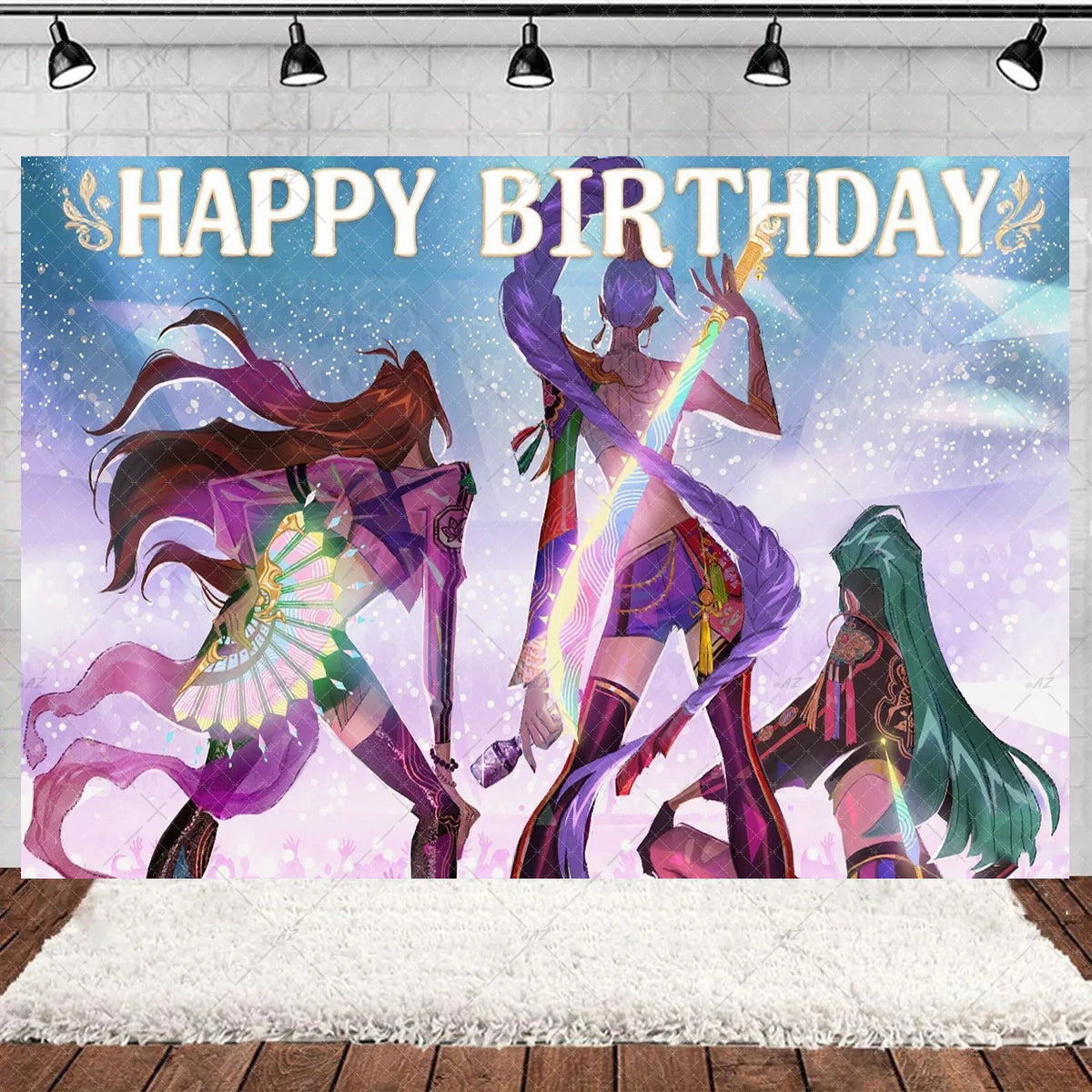 K-Pop Theme Party Backdrop for Birthday Celebrations