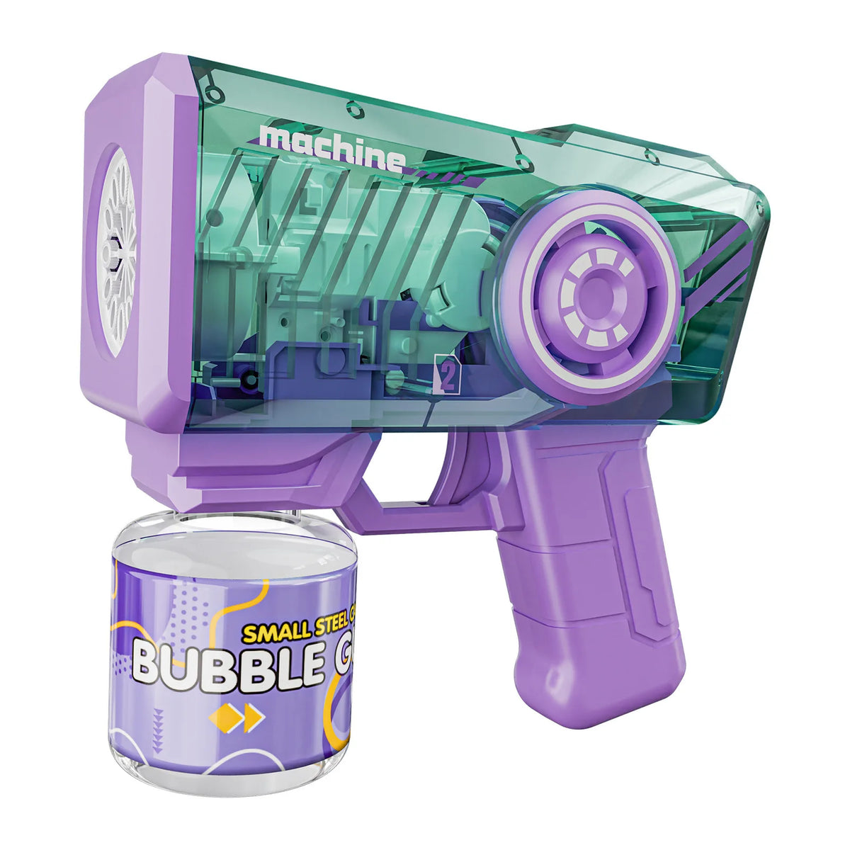 LED Bubble Gun Toy for Kids with Color-Changing Lights