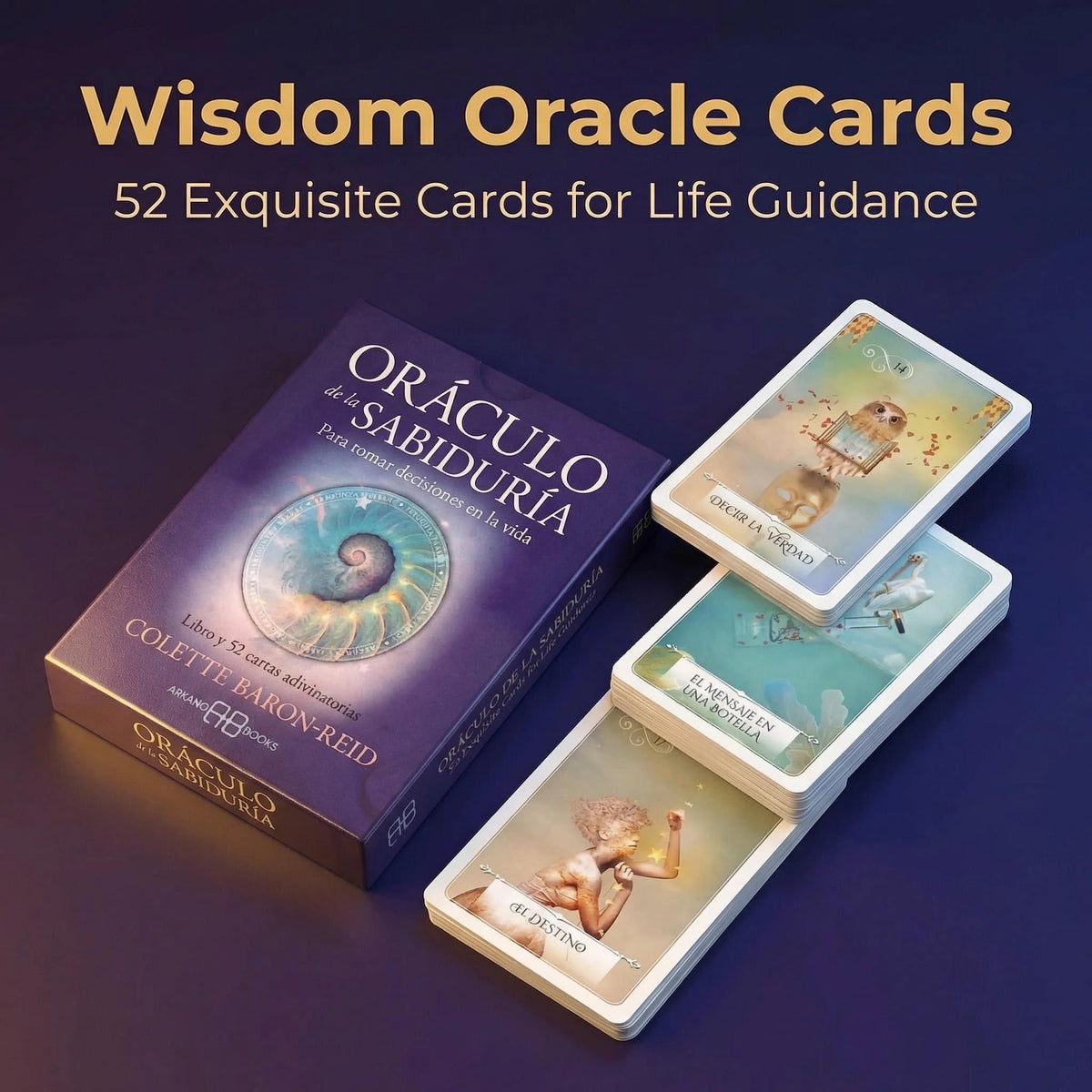 Wisdom of the Oracle Pocket Divination Cards – 52-Card Spanish Oracle Deck