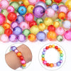 Colorful Round Acrylic Beads - Assorted Sizes for Jewelry Making