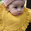 Soft Muslin Cotton Baby Bibs (3-Pack) with Snap Closure