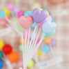 Colorful Plastic Cake Toppers for Birthday Parties & Desserts