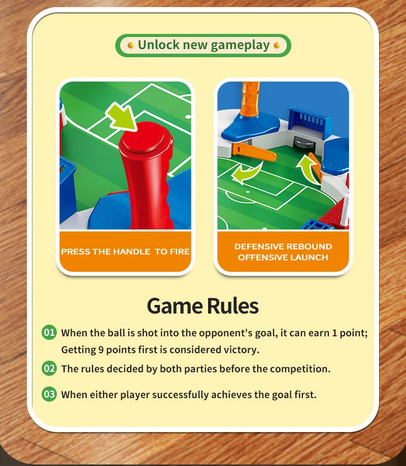 Portable Tabletop Soccer Game for Kids and Adults