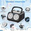 Automatic Bubble Machine with Dual Fans and LED Lights