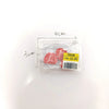 A clear plastic package containing realistic cut pieces of steak, salmon, and bacon rolls.