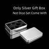 Liquid Core Polyhedral Dice Set – 7 Sharp-Edge Resin Dice with Swirling Quicksand