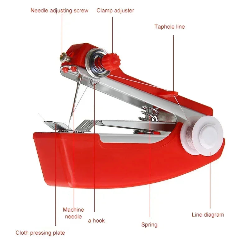 Portable Handheld Sewing Machine for Quick Repairs