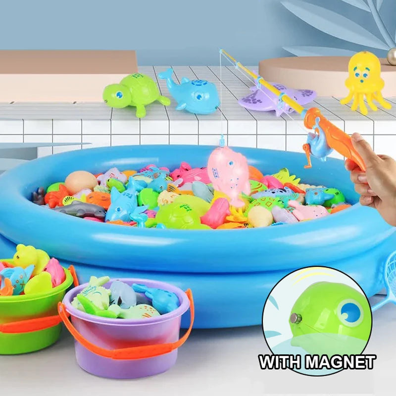 Magnetic Fishing Game with Inflatable Pool