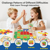 Wooden Mosaic Puzzle Set for Toddlers – Montessori Shape & Color Learning Toy