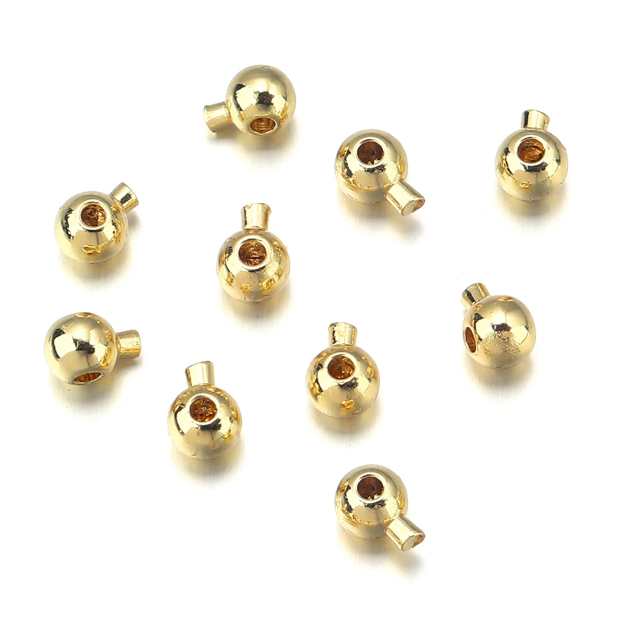 Metal Crimp End Beads for Jewelry Making - Stopper and Positioning Clasps