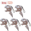 Grey dinosaur skeleton bag charm with removable hood set of five