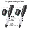 3D Printing Pen with LCD Screen and Adjustable Speed