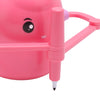 A pink smart drawing robot toy with a face and a handle, designed for interactive STEM learning.
