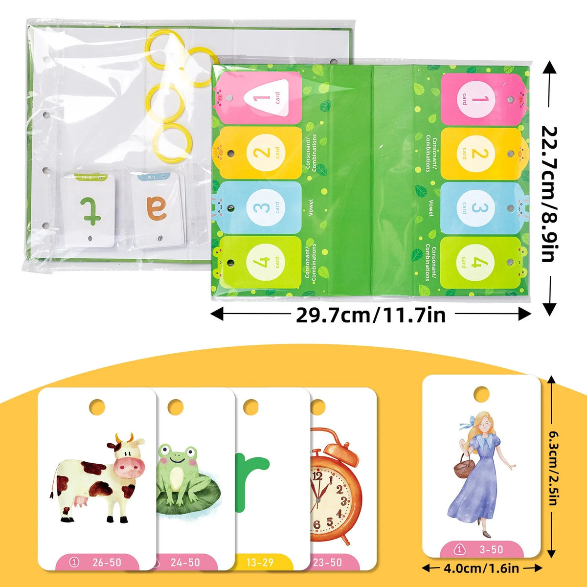 Interactive English Learning Flip Chart for Kids