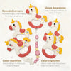 Cartoon Animal Silicone Baby Teether with Pacifier Clip