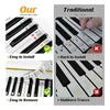 Reusable Silicone Piano Key Note Labels for 88-Key Full Size Keyboards